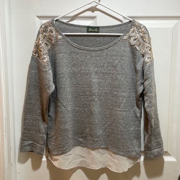 Lightweight embroidered sweatshirt - Picture 5 of 5